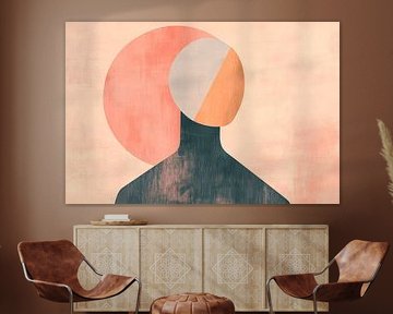 Abstract figure with geometric head by Poster Art Shop