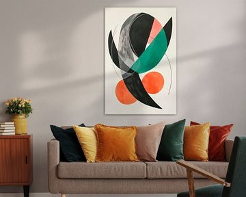 Abstract composition in colour harmonies by Poster Art Shop