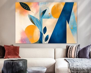 Abstrakte Komposition mit Pflanzen und Formen von Poster Art Shop