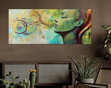 Respiration des couleurs - Composition expressive sur Poster Art Shop