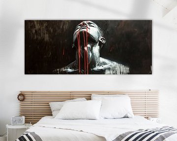 Bloedige stilte - een uitdrukking van wanhoop van Poster Art Shop