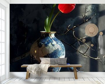 Kintsugi vase 8 by DNH Expressions