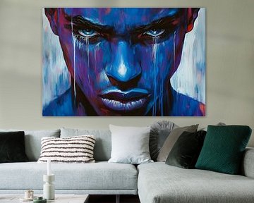 Emotional intensity in blue and black by Poster Art Shop