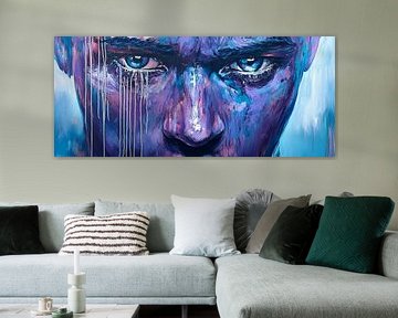 Emotional intensity in blue and purple by Poster Art Shop