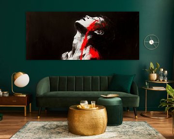 Emotions considérables en rouge et noir sur Poster Art Shop