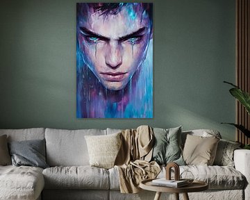 Emotionale Intensität in kühler Farbpalette von Poster Art Shop