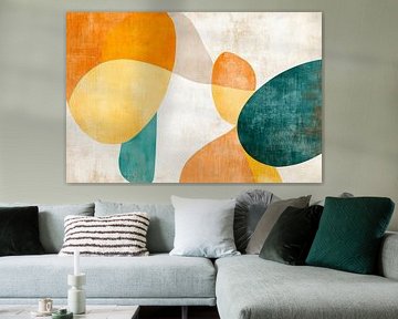 Kleurrijke geometrieën in zachtheid van Poster Art Shop