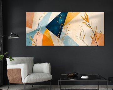 Colourful geometric shapes and plants by Poster Art Shop