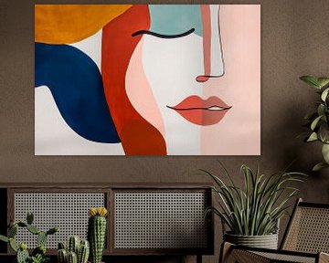 Feminine harmony in vibrant colours by Poster Art Shop