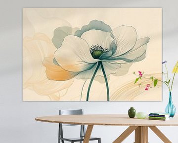 Delicate flower in soft colours by Poster Art Shop