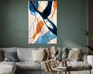 Flowing colours in artistic dance by Poster Art Shop