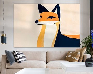 Fuchsia illustration in warm colour nuances by Poster Art Shop