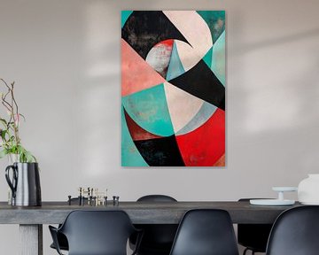 Geometric colours in soft harmonies by Poster Art Shop