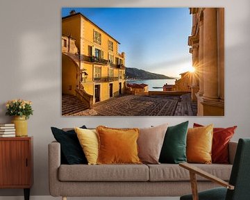 Old town of Menton on the Côte d'Azur in France by Werner Dieterich