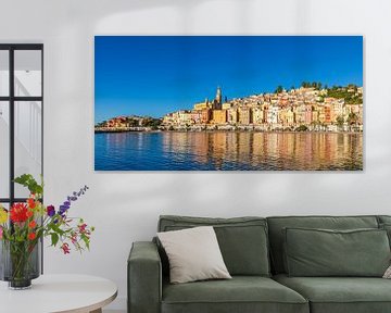 Old town of Menton on the Côte d'Azur - France by Werner Dieterich