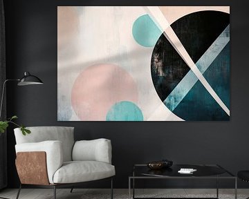 Geometric play with colours and shapes by Poster Art Shop