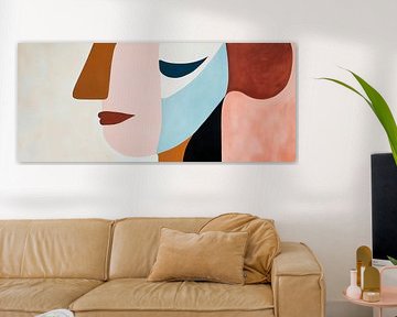 Facial analysis in soft colours by Poster Art Shop