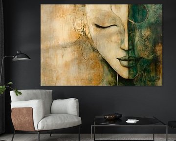 Half of the face in soft colours by Poster Art Shop