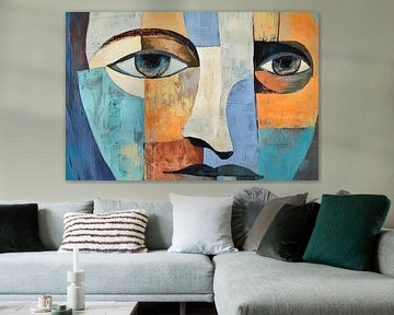 Facial composition in bright colours by Poster Art Shop