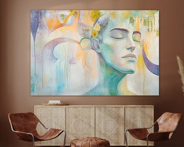 Un calme harmonieux dans des couleurs douces sur Poster Art Shop