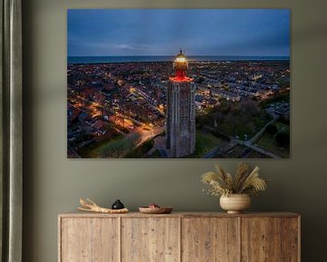 Vuurtoren 'T Hoge Licht Westkapelle van MSP Canvas