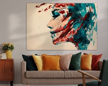 Artful explosion of colour in profile by Poster Art Shop