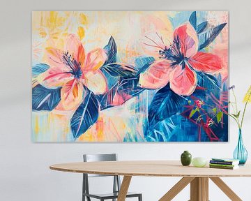 Bright flowers in soft colours by Poster Art Shop