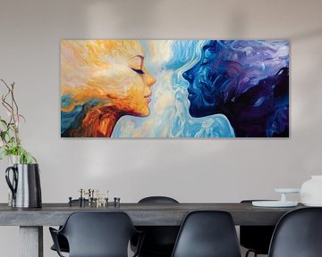 Light and shadow - togetherness in colour by Poster Art Shop