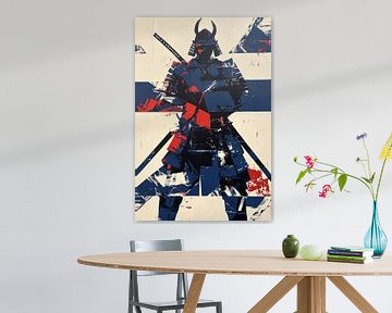 Dynamic abstract samurai painting by Imperial Art House