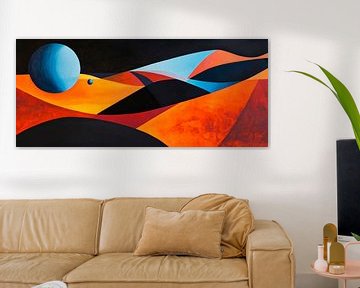 Planetair scenario in warme kleuren van Poster Art Shop