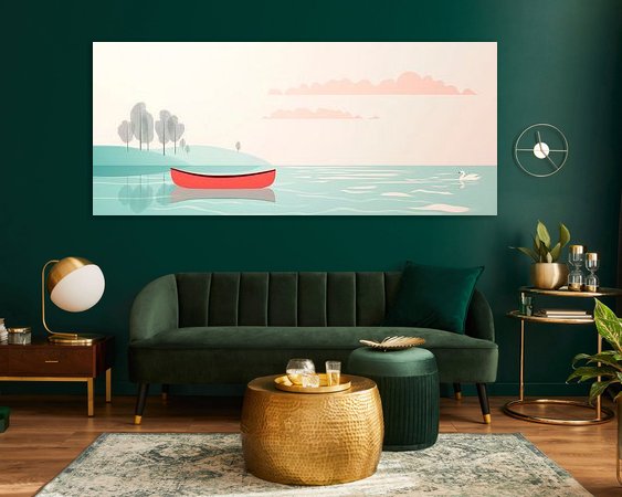 Example of the artwork in a room