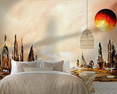 Example of the artwork in a room