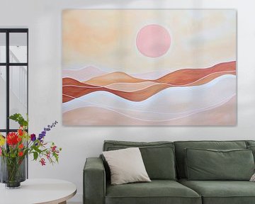 Gentle wave landscape in the morning light by Poster Art Shop