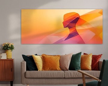 Beautiful silhouette in warm colours by Poster Art Shop
