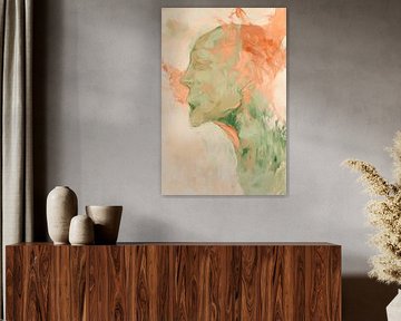 Zwevend portret in zachte kleuren van Poster Art Shop