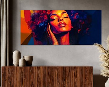 Radiant beauty in a blaze of colour by Poster Art Shop