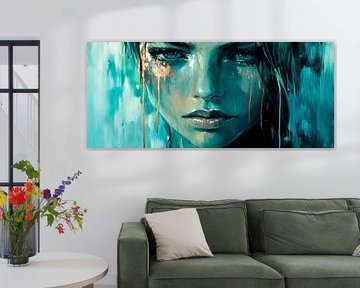Een droevige look in zachte kleuren van Poster Art Shop