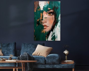 Hidden portrait in vivid colours by Poster Art Shop