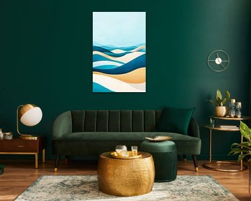 Vagues de silence - Paysage abstrait sur Poster Art Shop