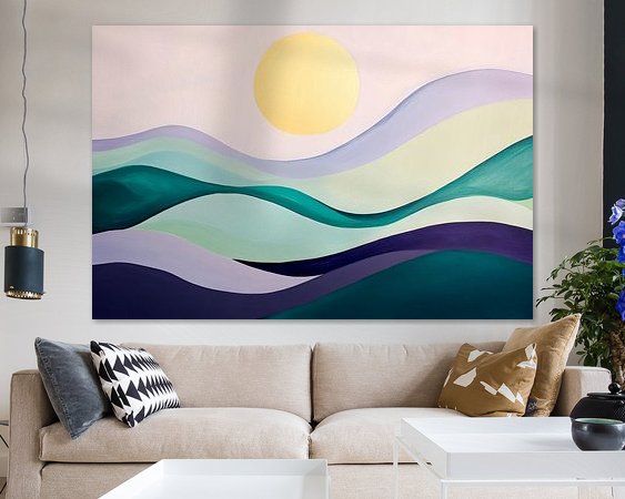 Example of the artwork in a room