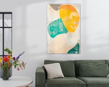 Des formes abstraites aux couleurs douces sur Poster Art Shop