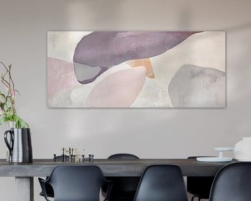 Abstrakte Formen in sanften Farben von Poster Art Shop