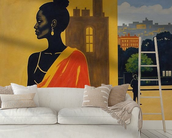 Example of the artwork in a room