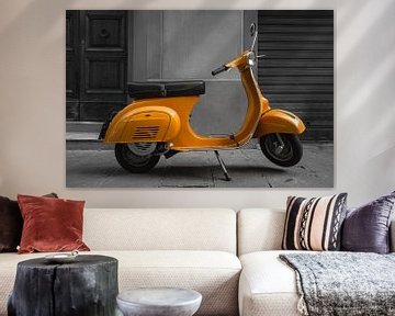 Orange Vespa by Tom Roeleveld