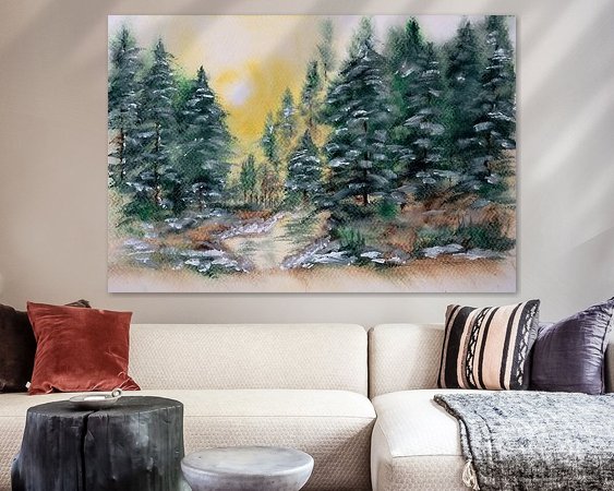 Example of the artwork in a room