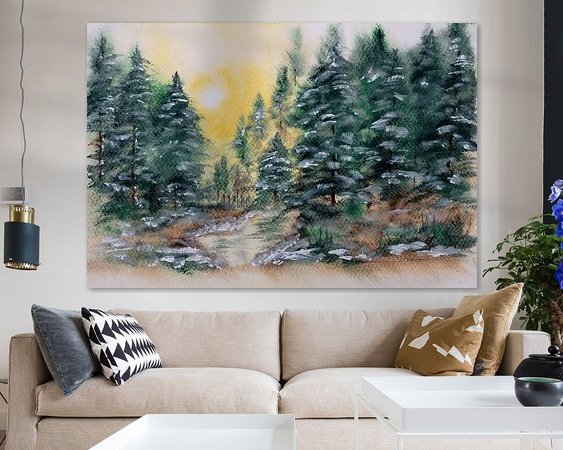 Example of the artwork in a room