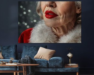 mooi meisje met kerstman kostuum van hisam colours