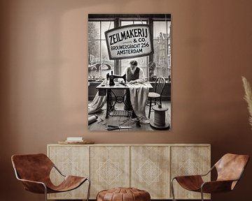 Zeilmaker in Amsterdam 50s van Jaap Ros