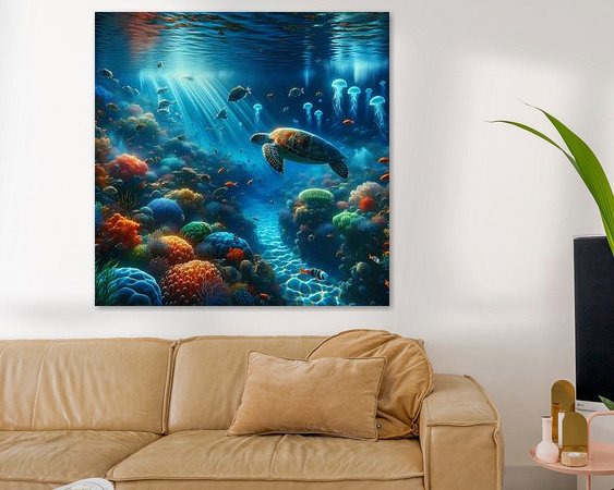 Example of the artwork in a room