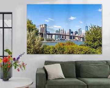 Brooklyn Bridge and Lower Manhattan Skyline